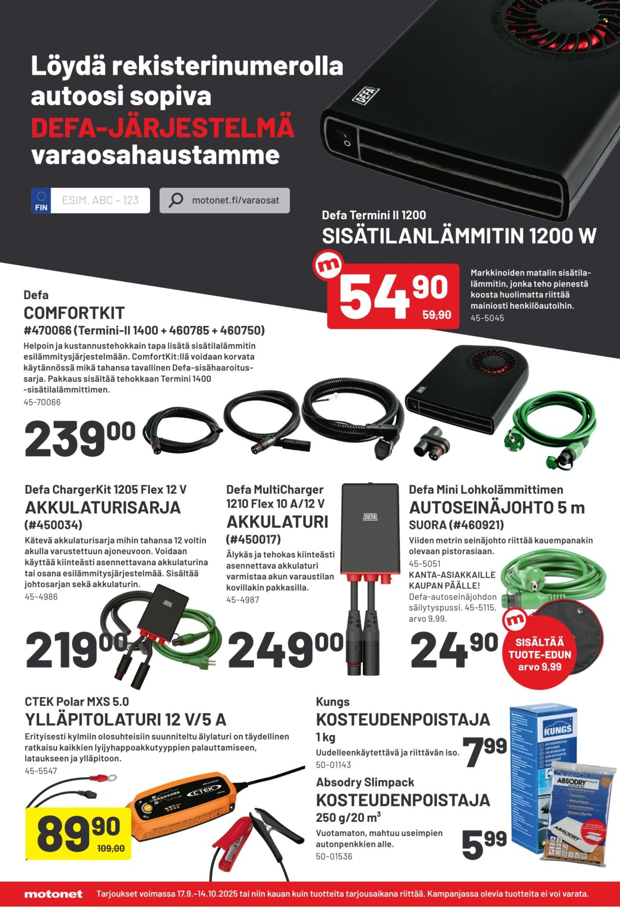 Motonet tarjoukset - 17.09.2025 - 14.10.2025. Sivu 6