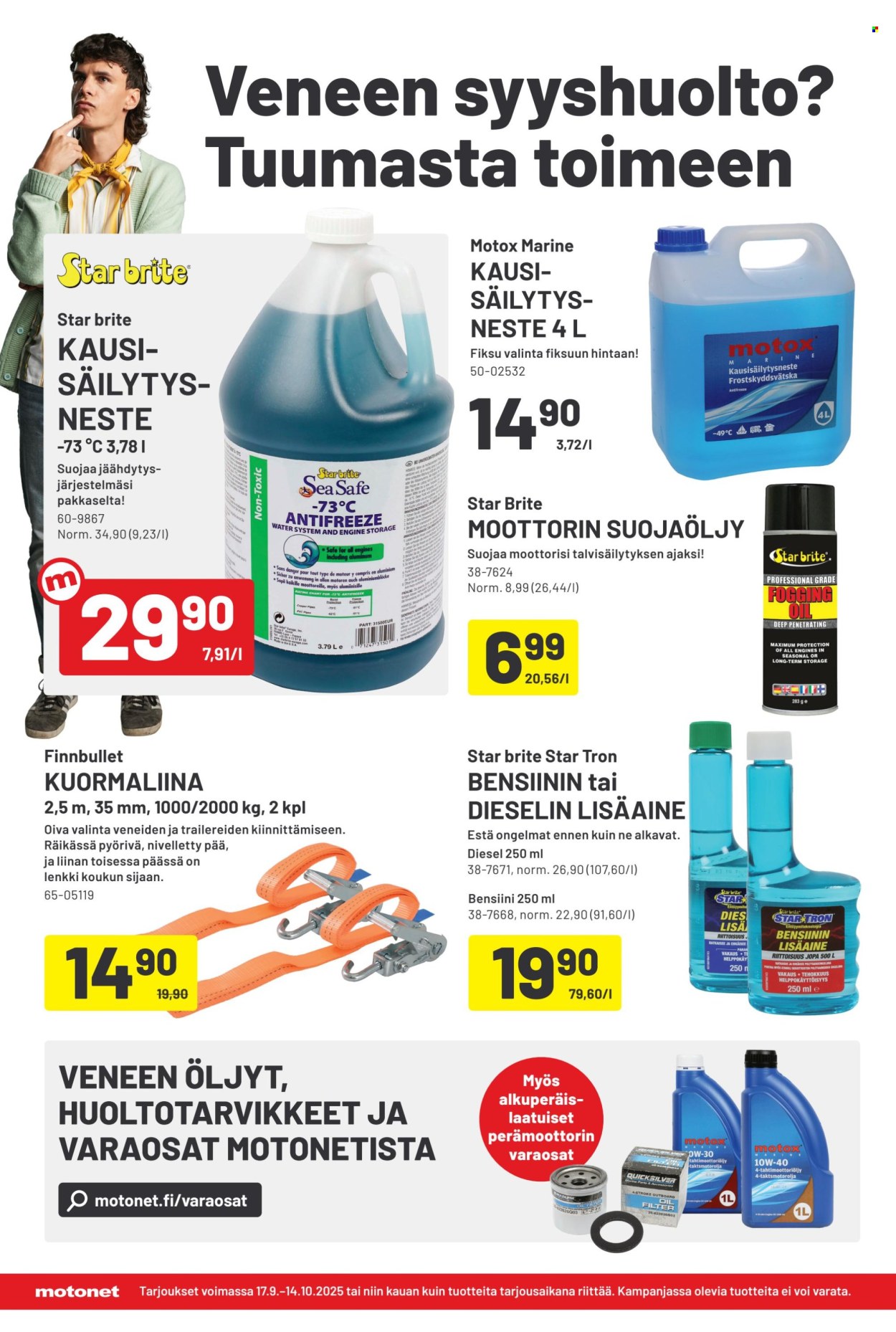 Motonet tarjoukset - 17.09.2025 - 14.10.2025. Sivu 12