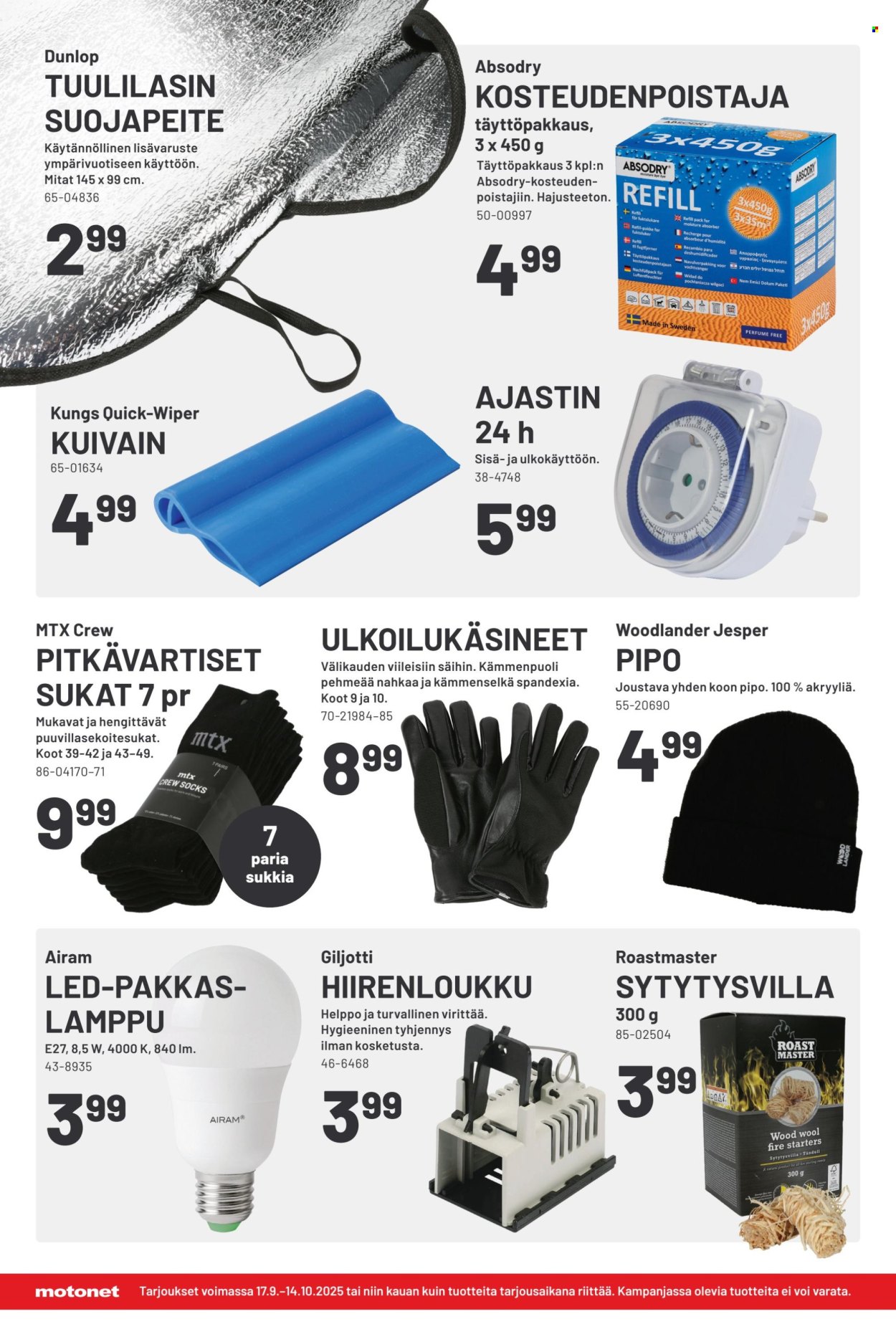 Motonet tarjoukset - 17.09.2025 - 14.10.2025. Sivu 14