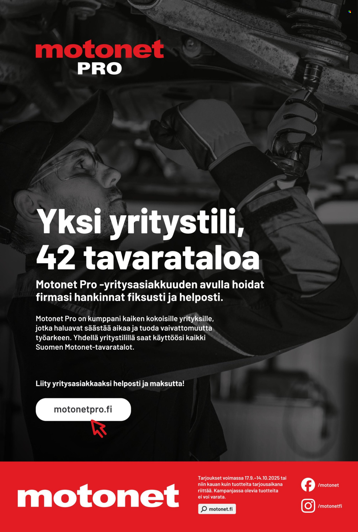 Motonet tarjoukset - 17.09.2025 - 14.10.2025. Sivu 16