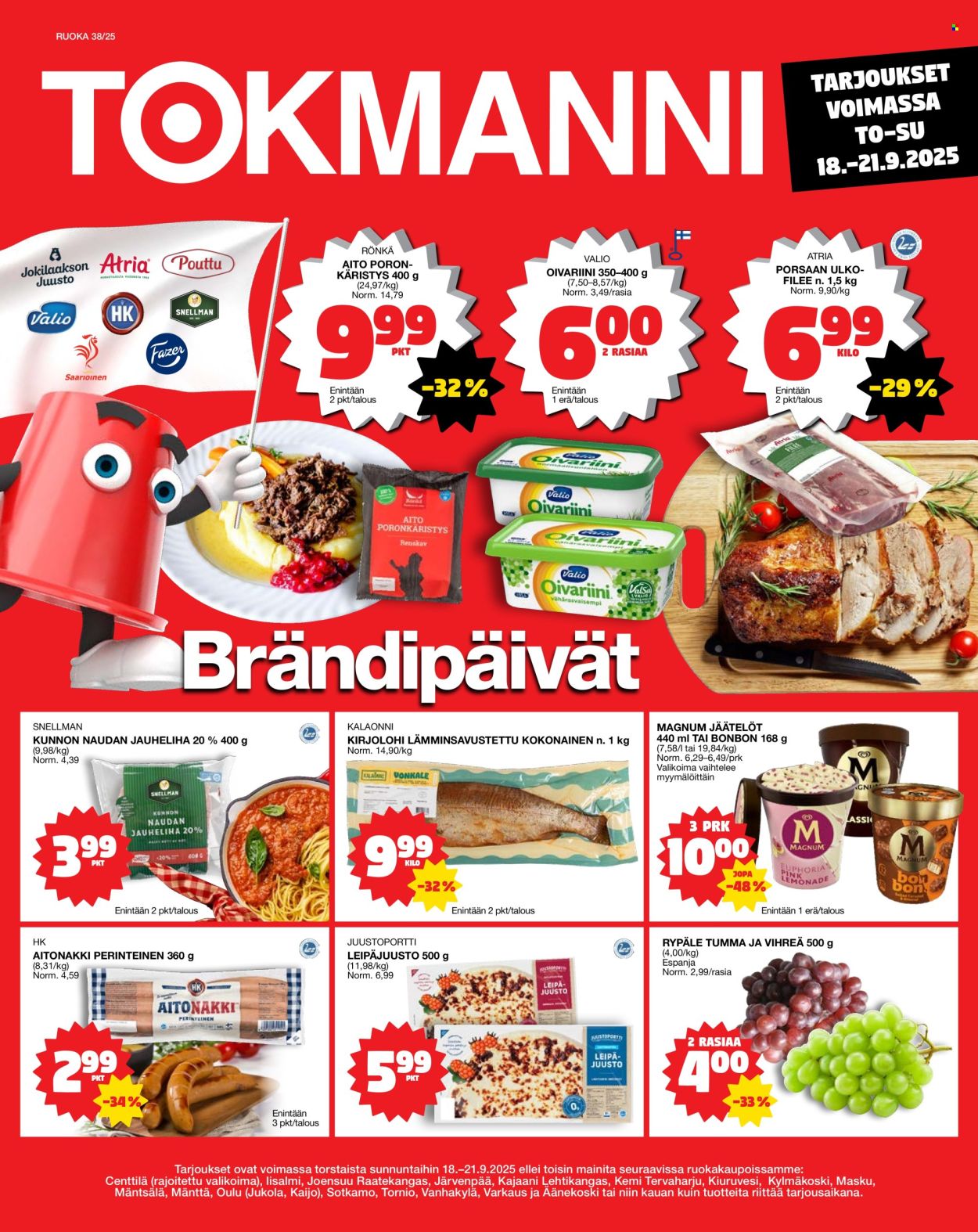 Tokmanni tarjoukset - 18.09.2025 - 21.09.2025. Sivu 1