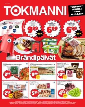 Tokmanni tarjoukset  - 18.09.2025 - 21.09.2025.