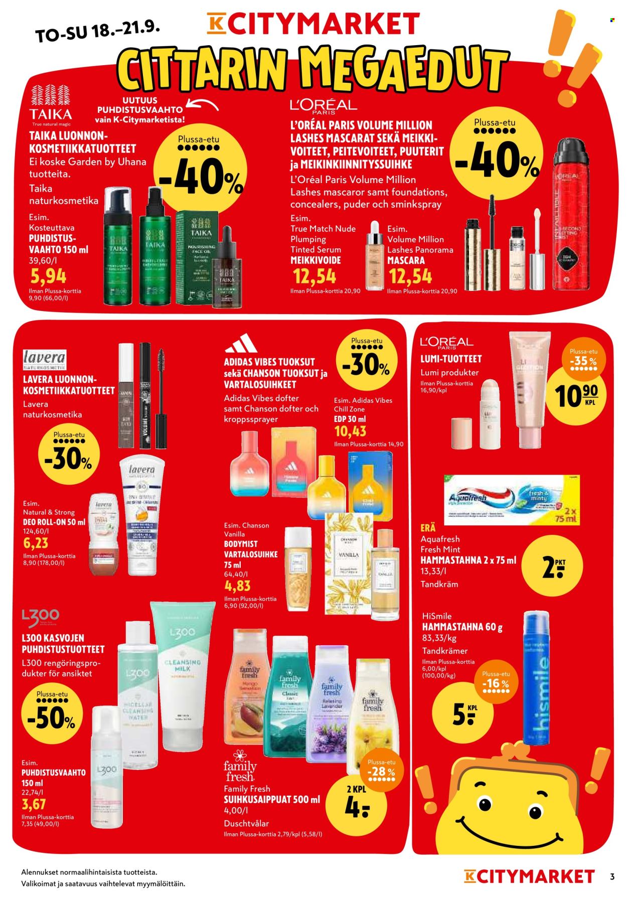 K-citymarket tarjoukset - 18.09.2025 - 21.09.2025. Sivu 3