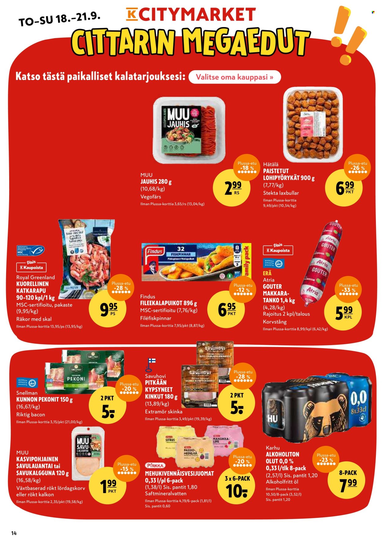 K-citymarket tarjoukset - 18.09.2025 - 21.09.2025. Sivu 14