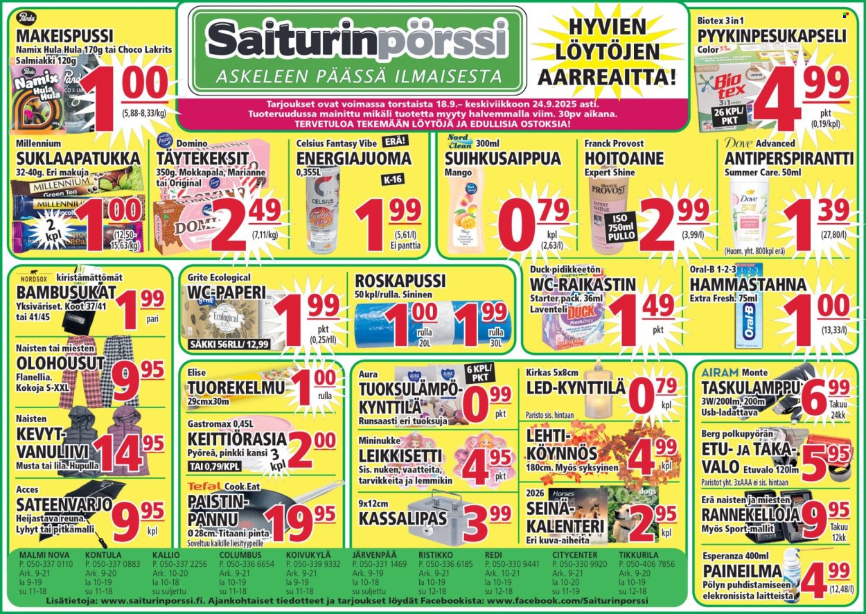 Saiturinpörssi tarjoukset - 18.09.2025 - 24.09.2025. Sivu 1
