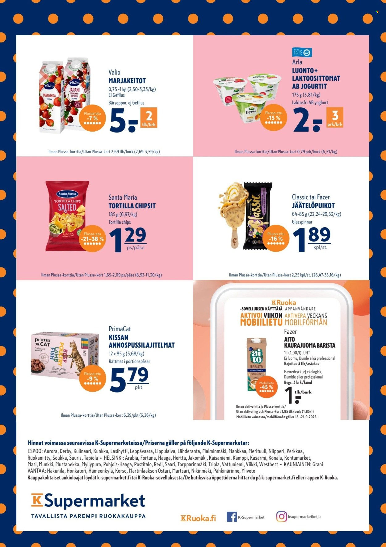 K-Supermarket tarjoukset - 18.09.2025 - 21.09.2025. Sivu 4