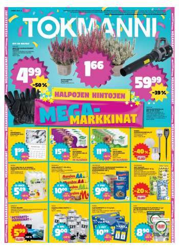 Tokmanni tarjoukset  - 22.09.2025 - 28.09.2025.