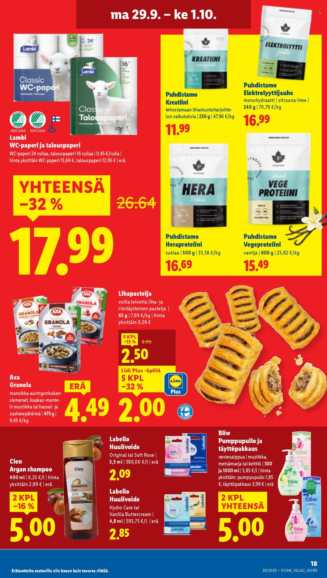 Lidl tarjoukset - 25.09.2025 - 01.10.2025. Sivu 29