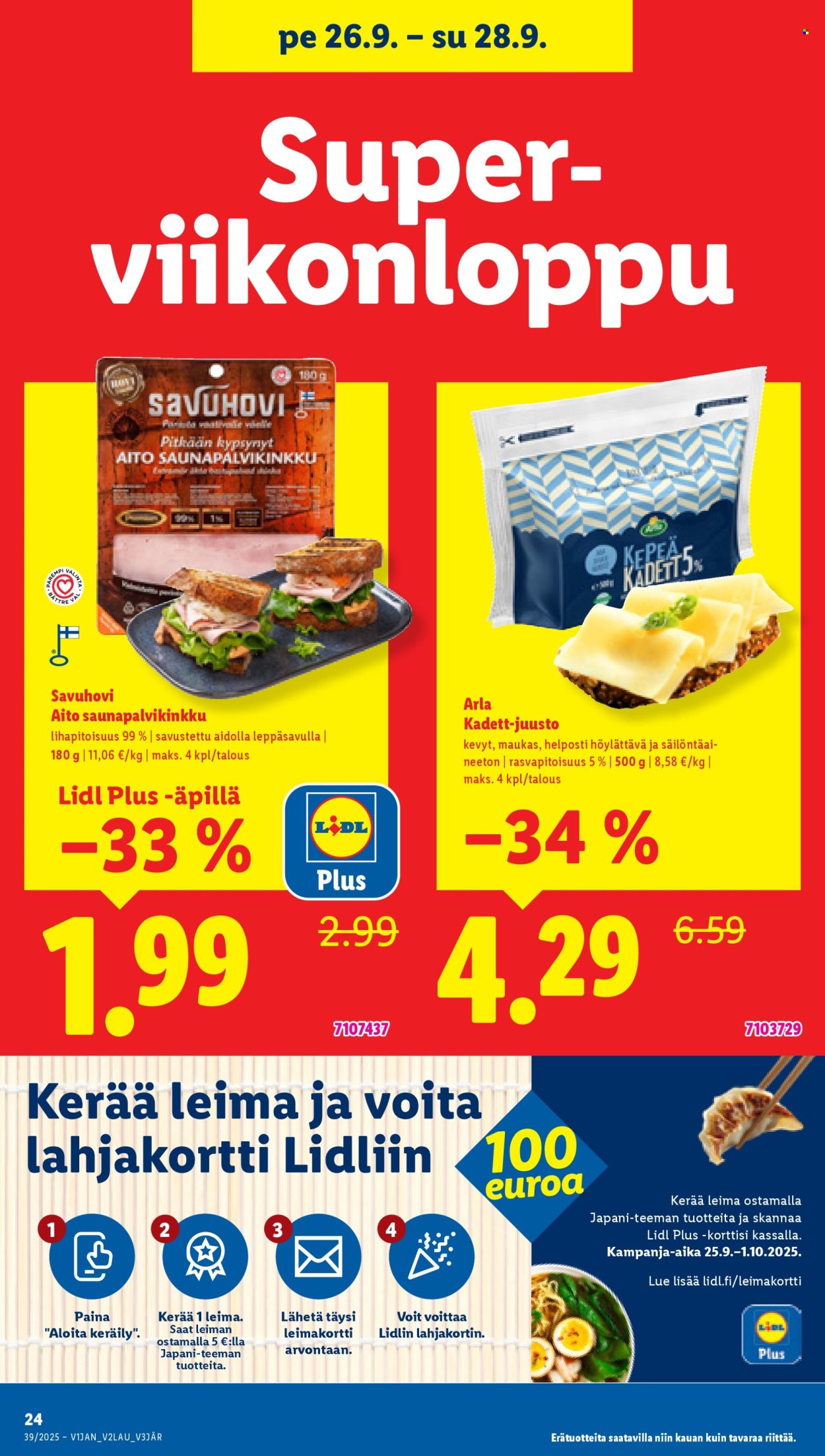 Lidl tarjoukset - 25.09.2025 - 01.10.2025. Sivu 34