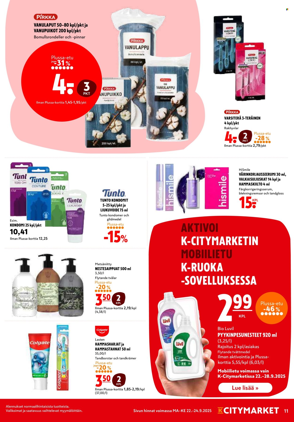 K-citymarket tarjoukset - 22.09.2025 - 24.09.2025. Sivu 11