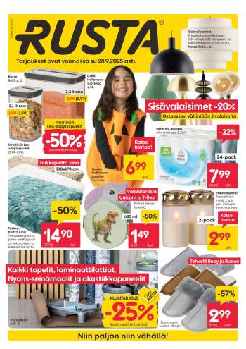 Rusta tarjoukset  - 22.09.2025 - 28.09.2025.
