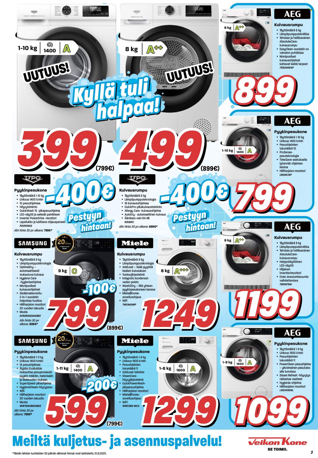 Veikon Kone tarjoukset - 22.09.2025 - 05.10.2025. Sivu 3