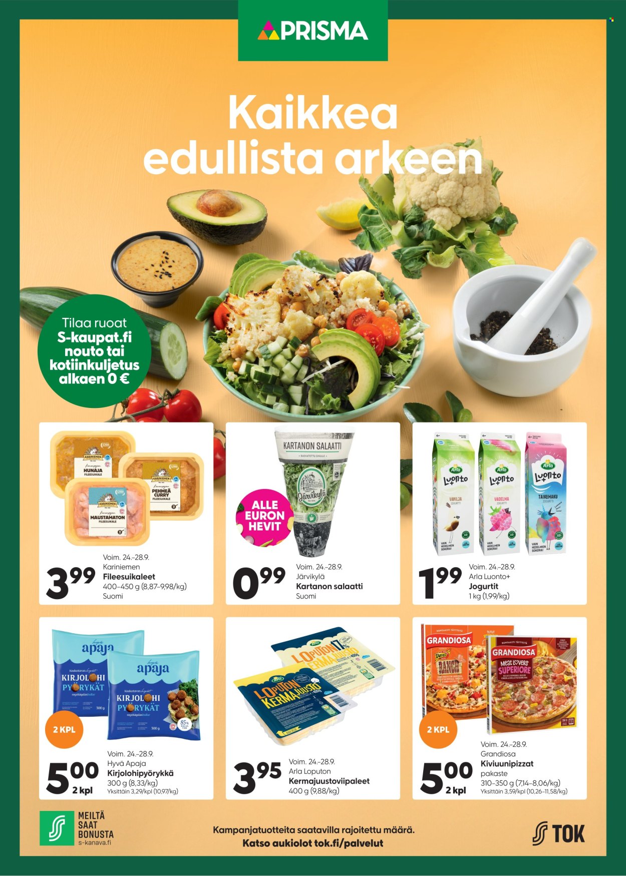 Prisma tarjoukset - 24.09.2025 - 28.09.2025. Sivu 1