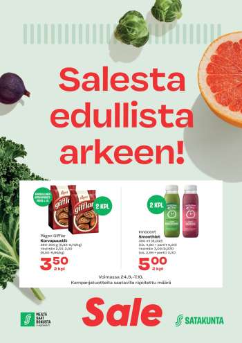 Sale tarjoukset  - 24.09.2025 - 07.10.2025.