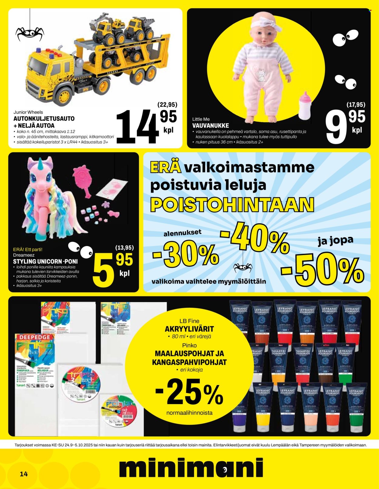 Minimani tarjoukset - 24.09.2025 - 05.10.2025. Sivu 14