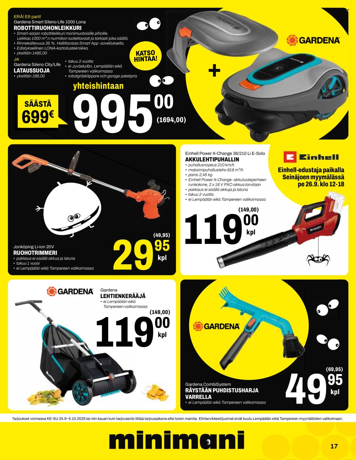 Minimani tarjoukset - 24.09.2025 - 05.10.2025. Sivu 17