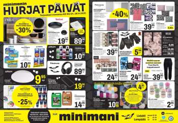 Minimani tarjoukset  - 24.09.2025 - 28.09.2025.
