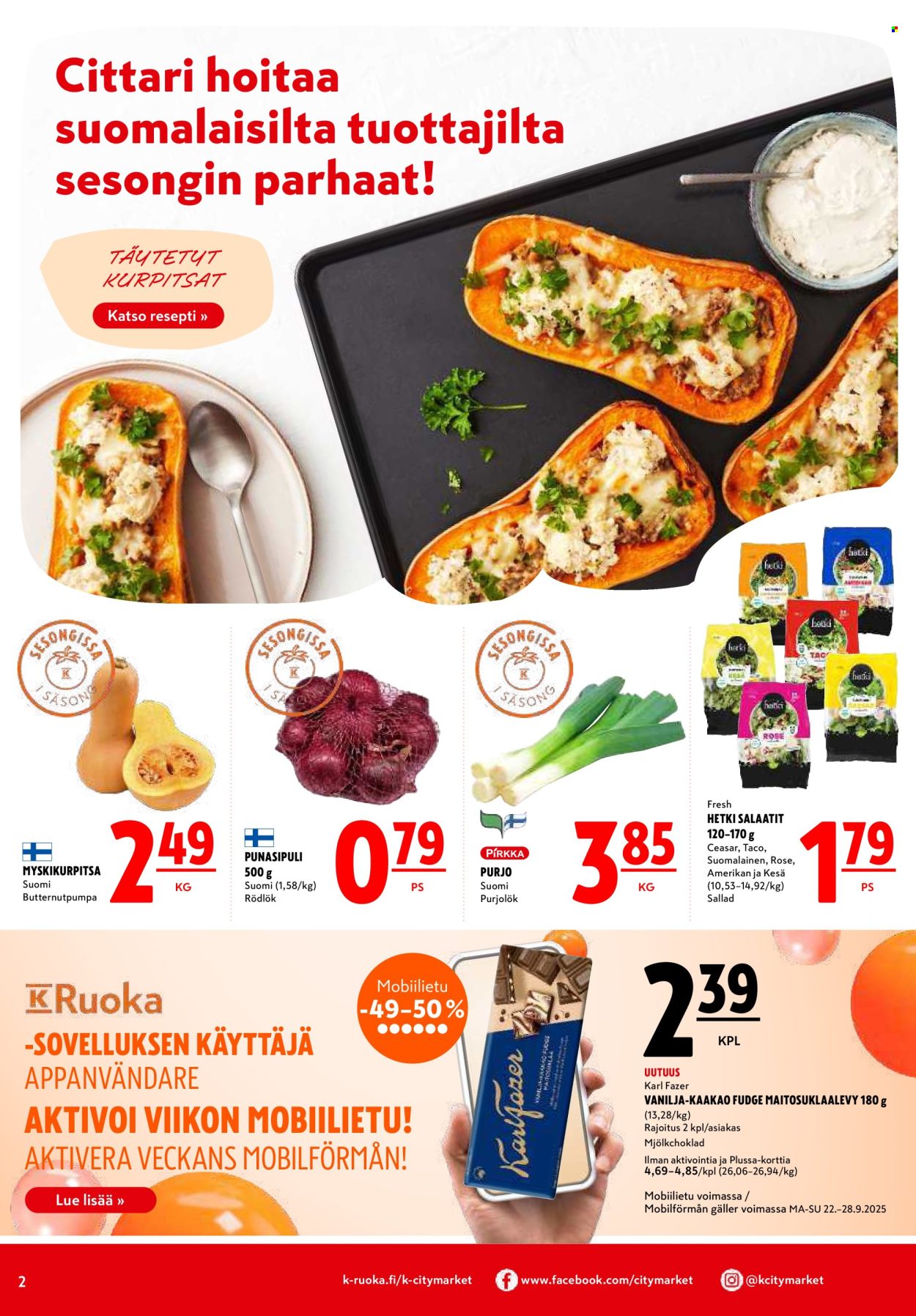 K-citymarket tarjoukset - 25.09.2025 - 01.10.2025. Sivu 2