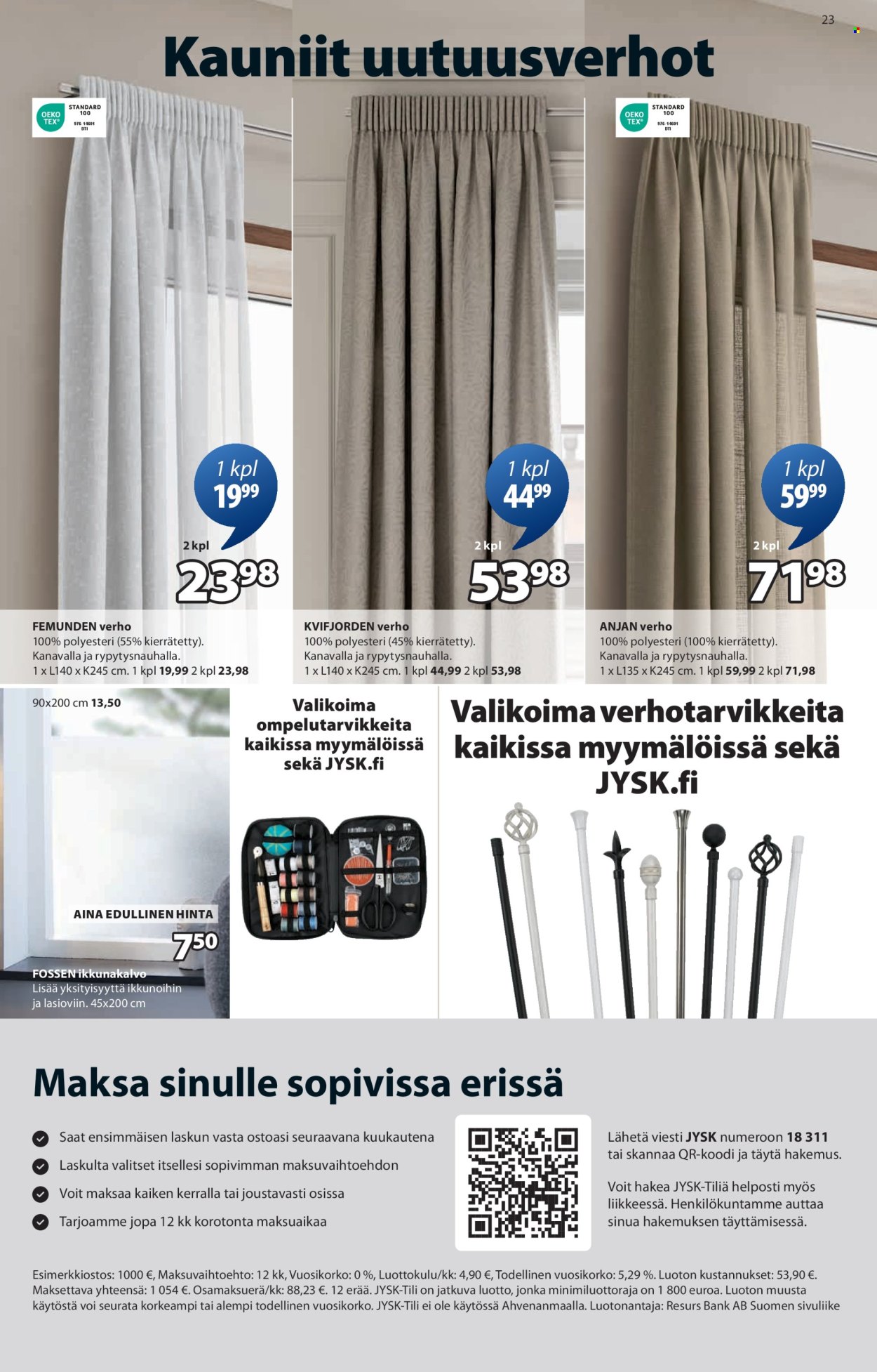 JYSK tarjoukset - 25.09.2025 - 08.10.2025. Sivu 23