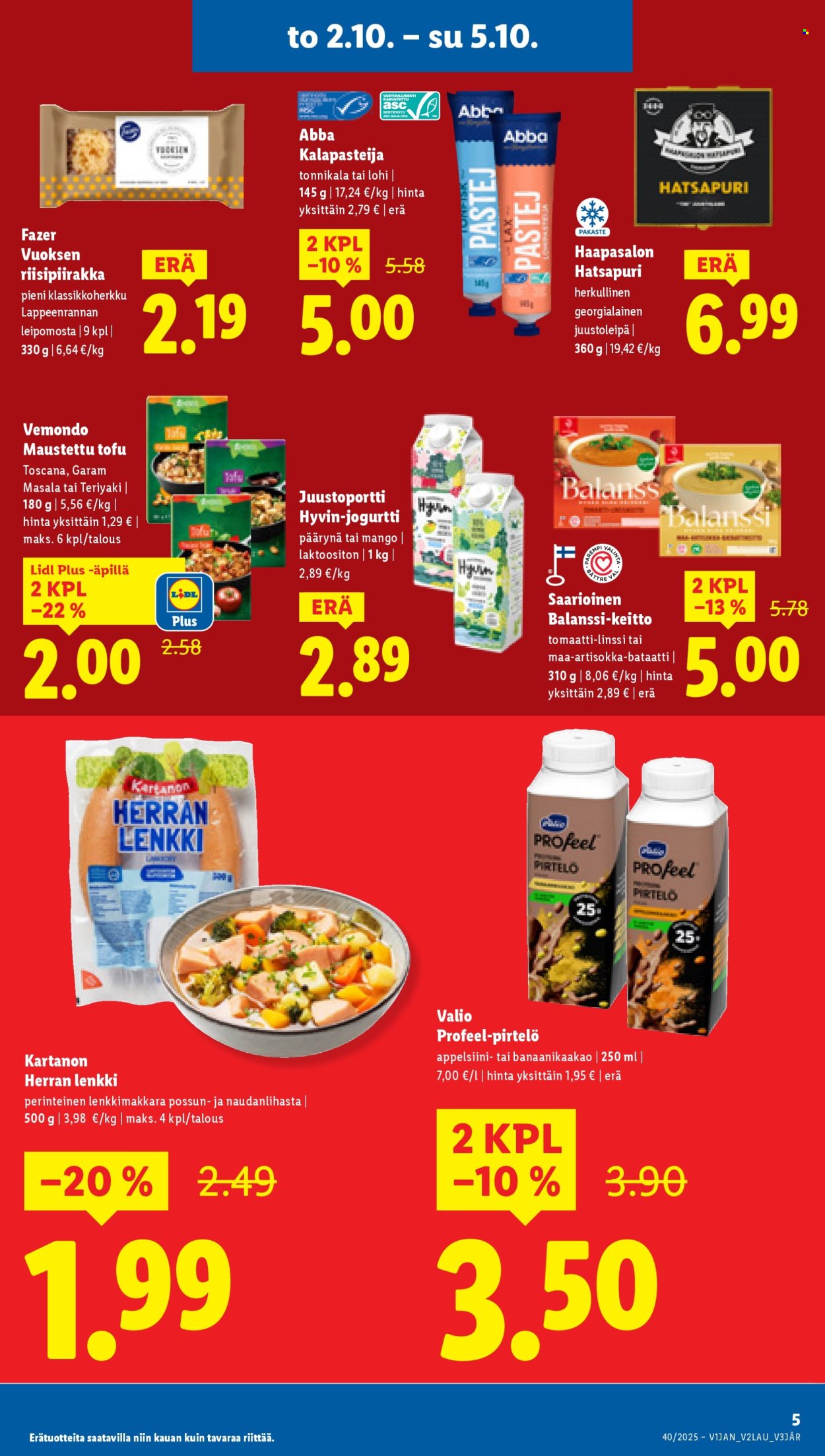 Lidl tarjoukset - 02.10.2025 - 08.10.2025. Sivu 7