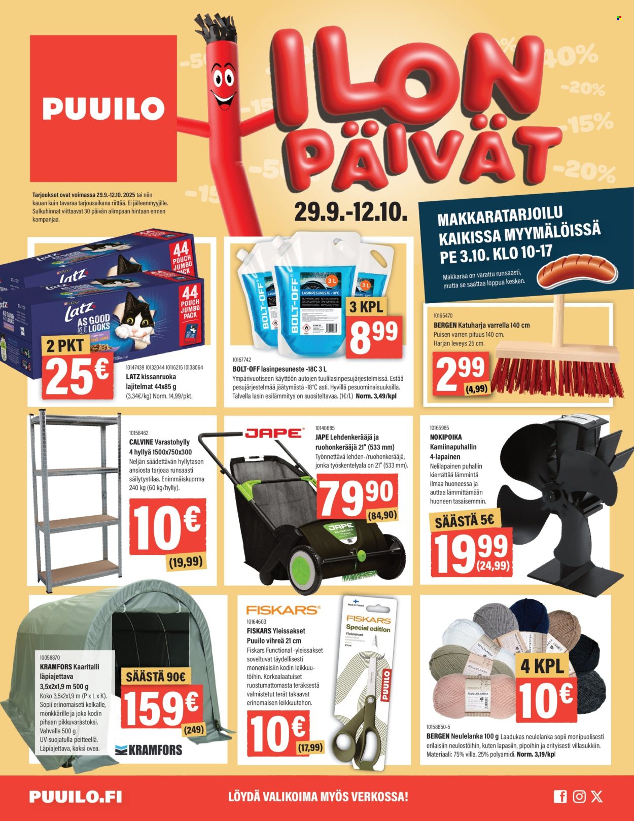 Puuilo tarjoukset - 29.09.2025 - 12.10.2025. Sivu 1