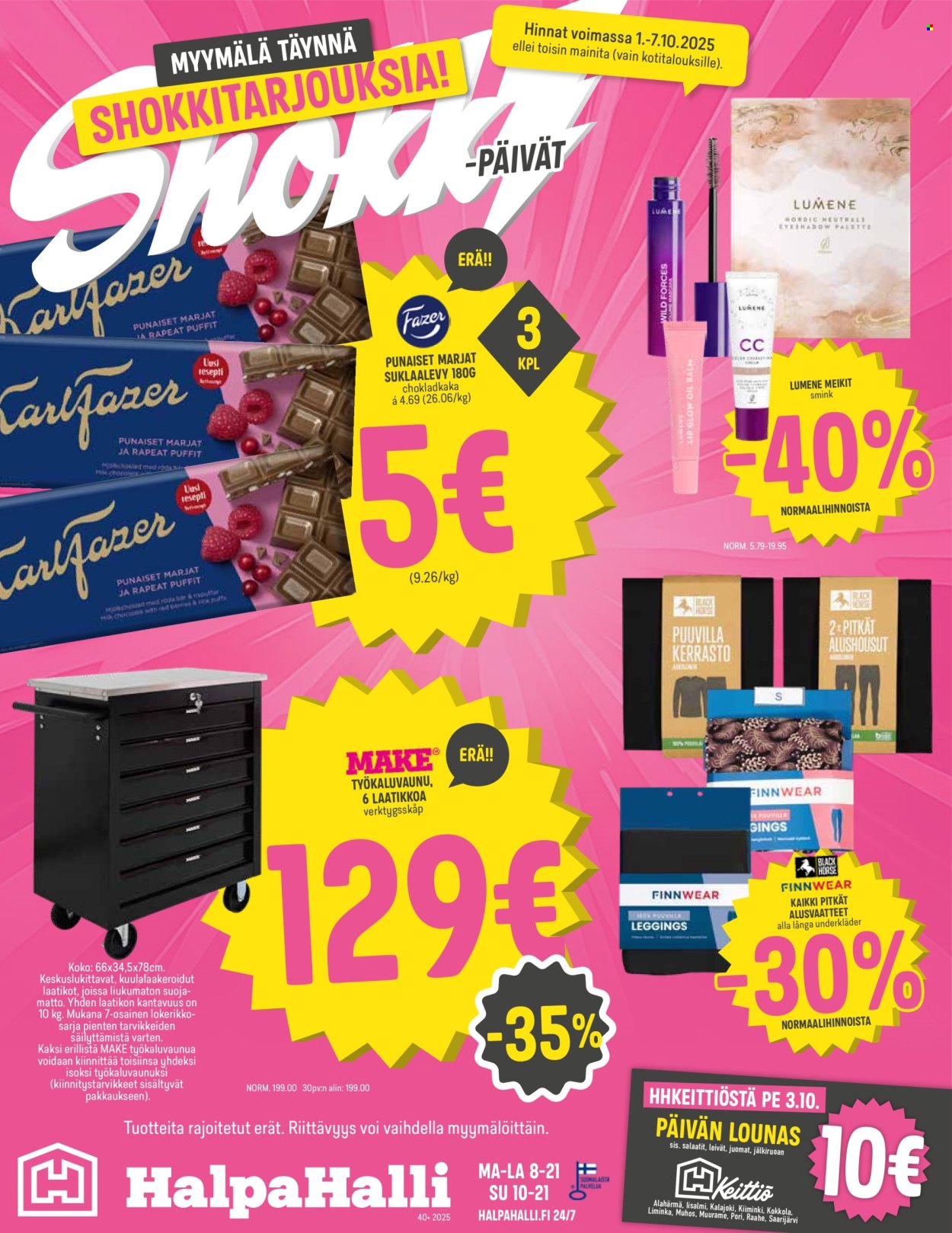 HalpaHalli tarjoukset - 01.10.2025 - 07.10.2025. Sivu 1