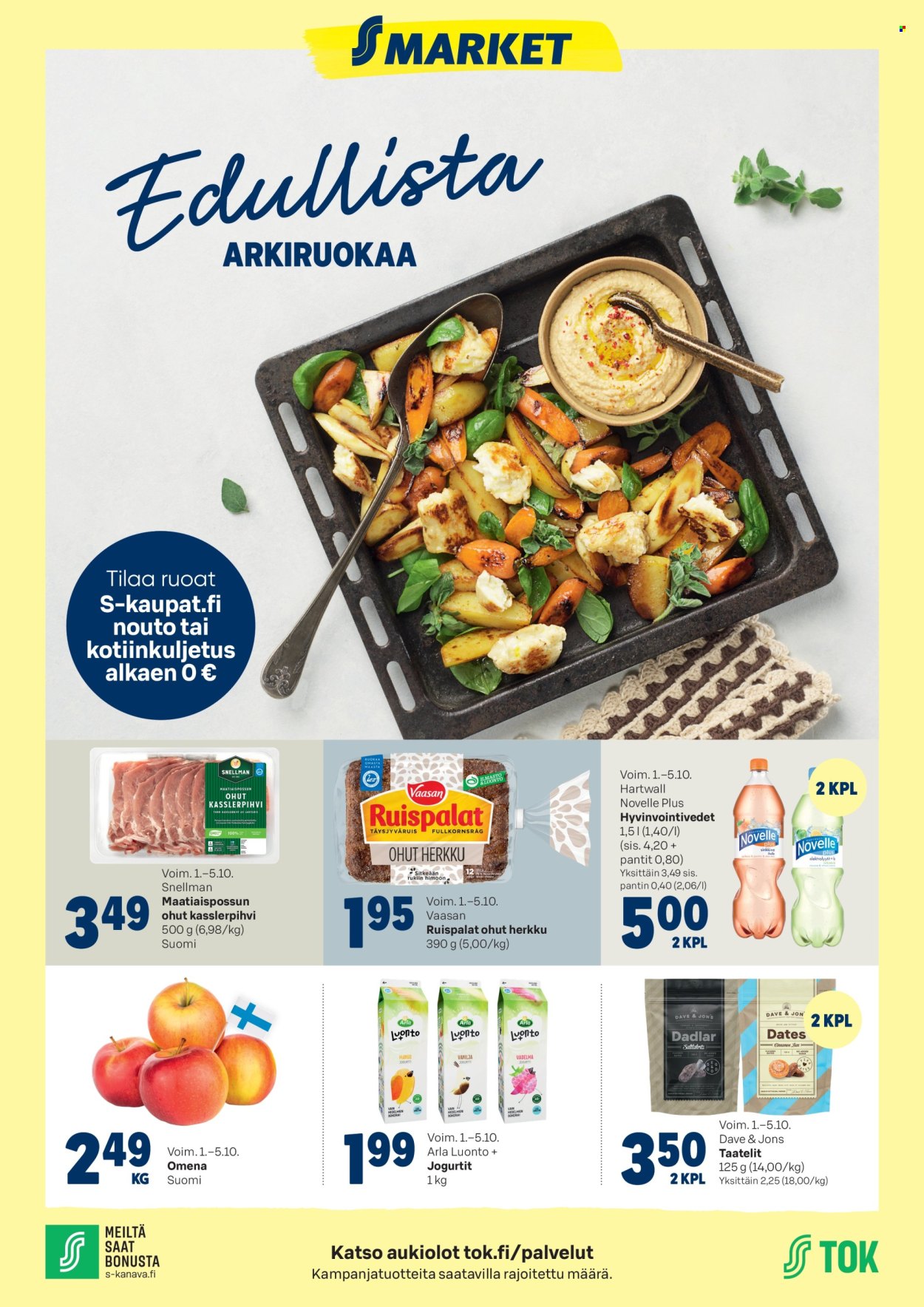 S-market tarjoukset - 01.10.2025 - 05.10.2025. Sivu 1