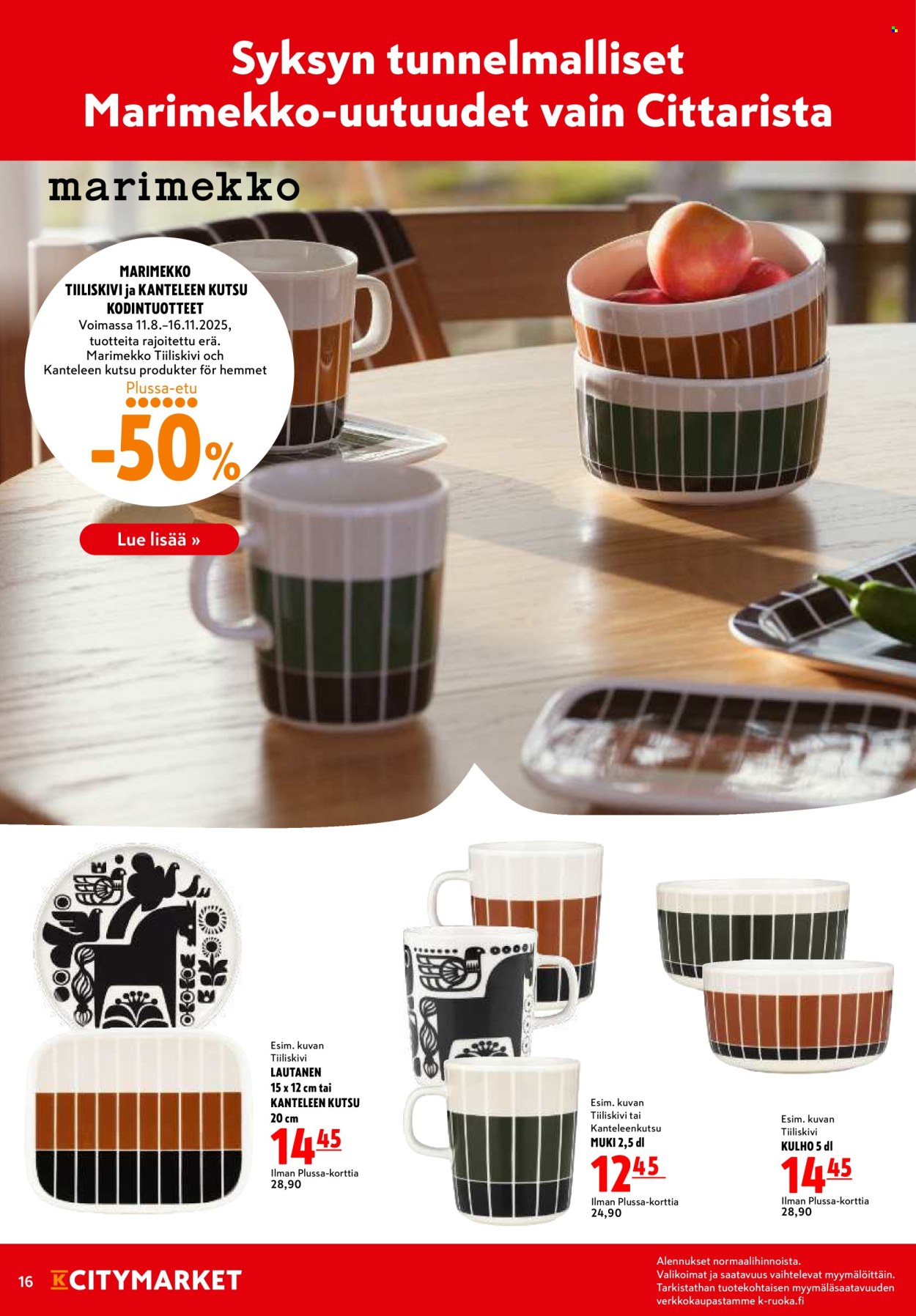 K-citymarket tarjoukset - 06.10.2025 - 08.10.2025. Sivu 16