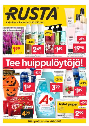 Rusta tarjoukset  - 06.10.2025 - 12.10.2025.