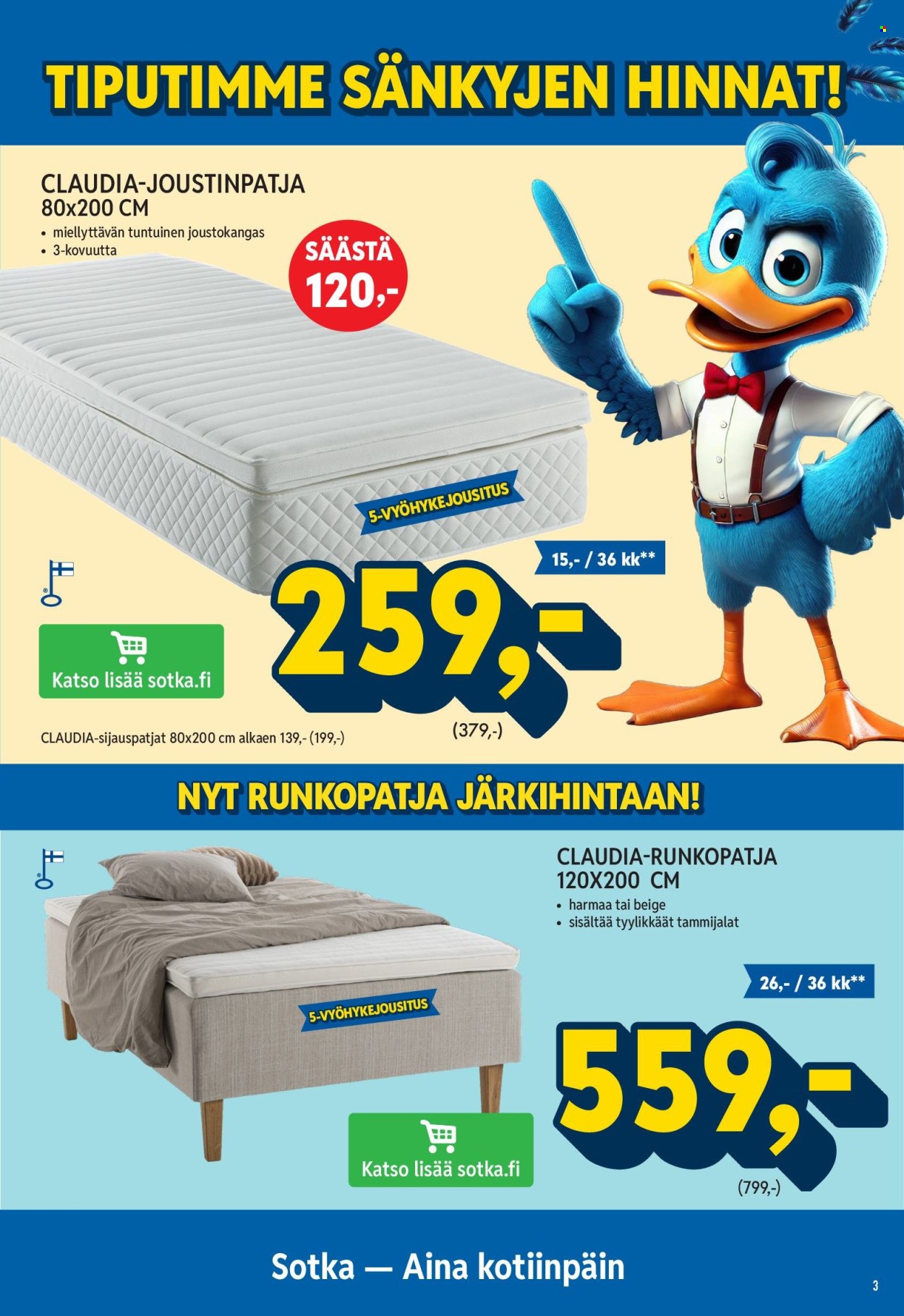Sotka tarjoukset. Sivu 3