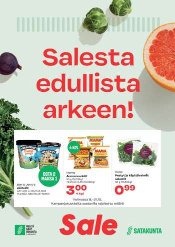 Sale tarjoukset  - 08.10.2025 - 21.10.2025.