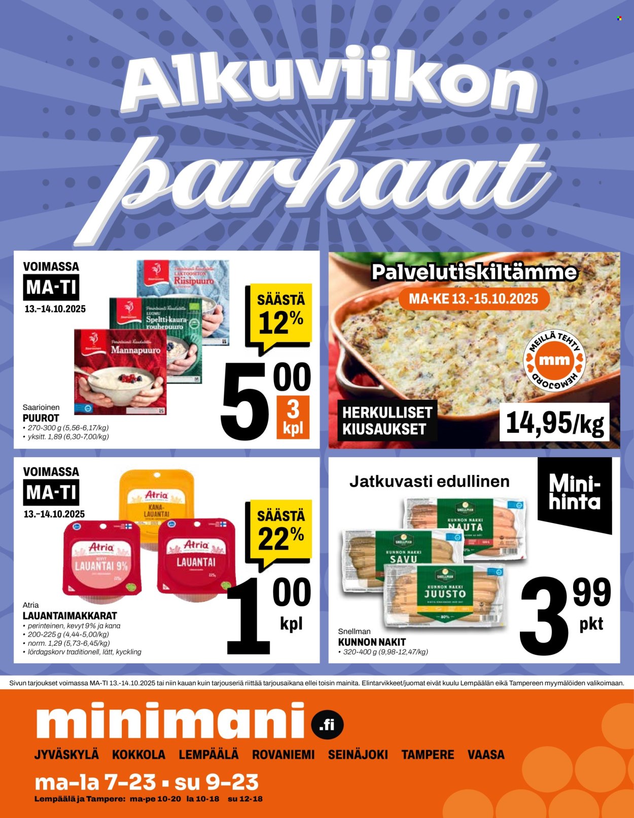 Minimani tarjoukset - 08.10.2025 - 12.10.2025. Sivu 8