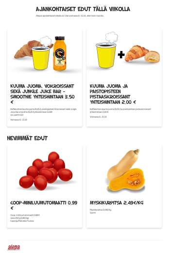 Alepa tarjoukset  - 08.10.2025 - 14.10.2025.