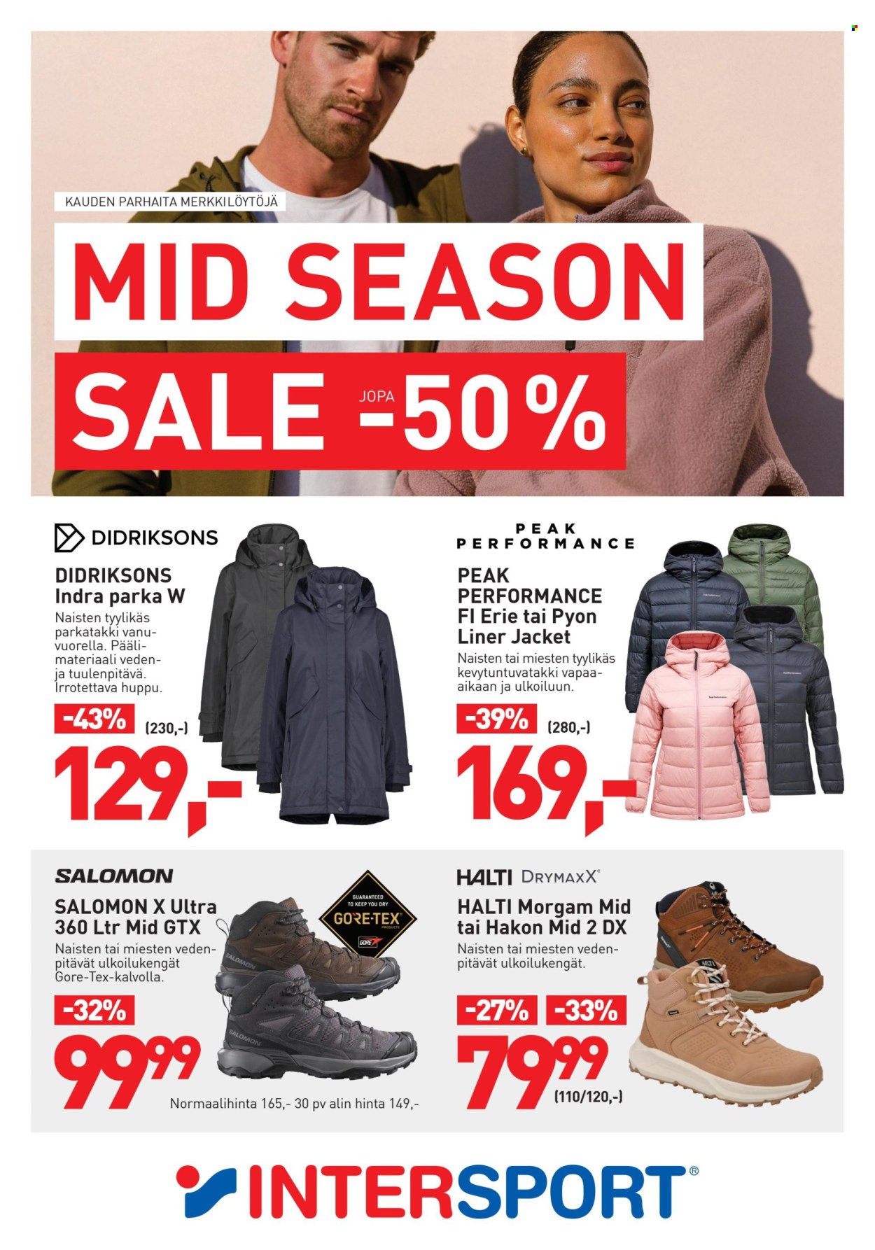 Intersport tarjoukset - 08.10.2025 - 19.10.2025. Sivu 1