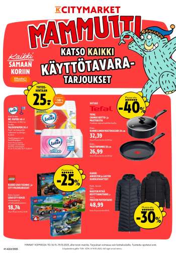 K-citymarket tarjoukset  - 09.10.2025 - 19.10.2025.