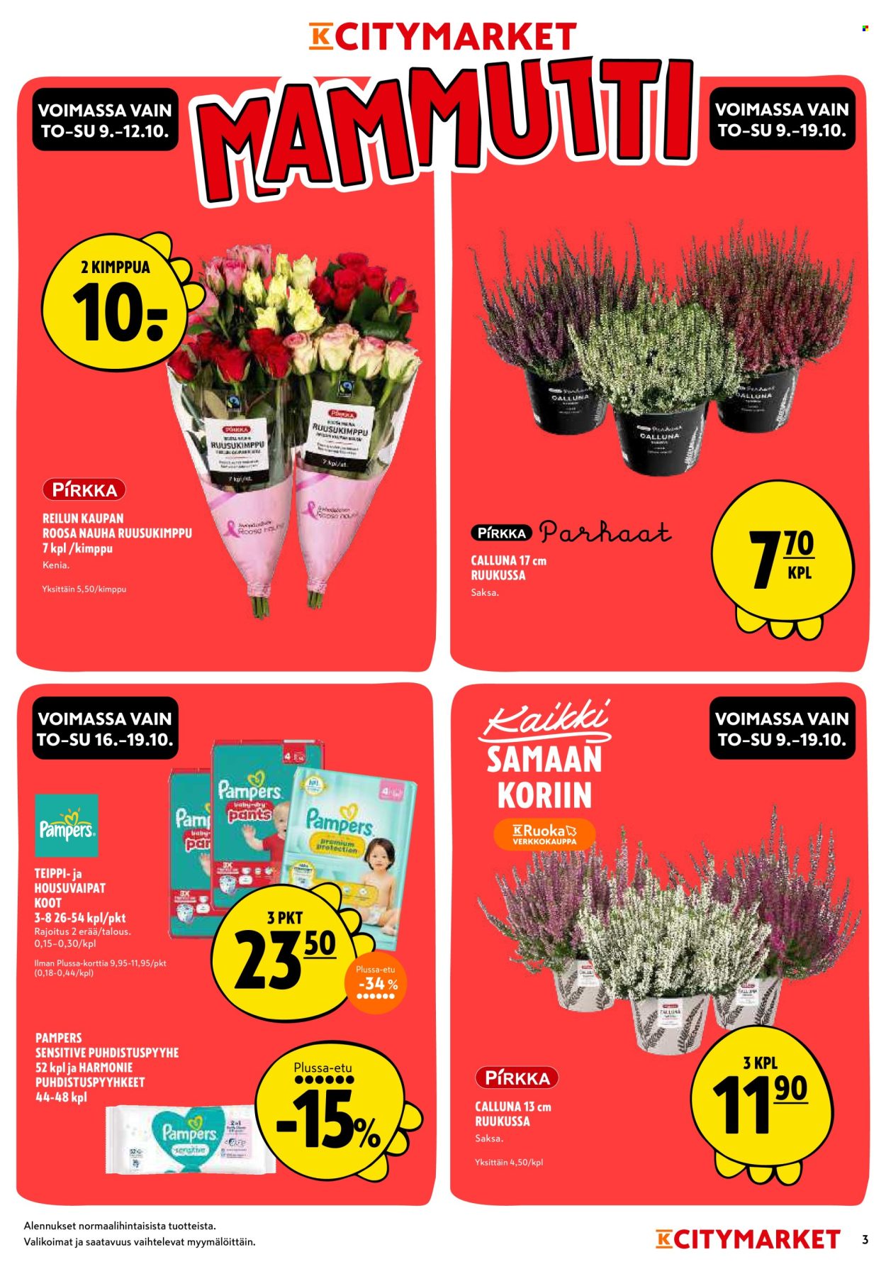 K-citymarket tarjoukset - 09.10.2025 - 19.10.2025. Sivu 3