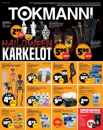 Tokmanni tarjoukset  - 13.10.2025 - 19.10.2025.