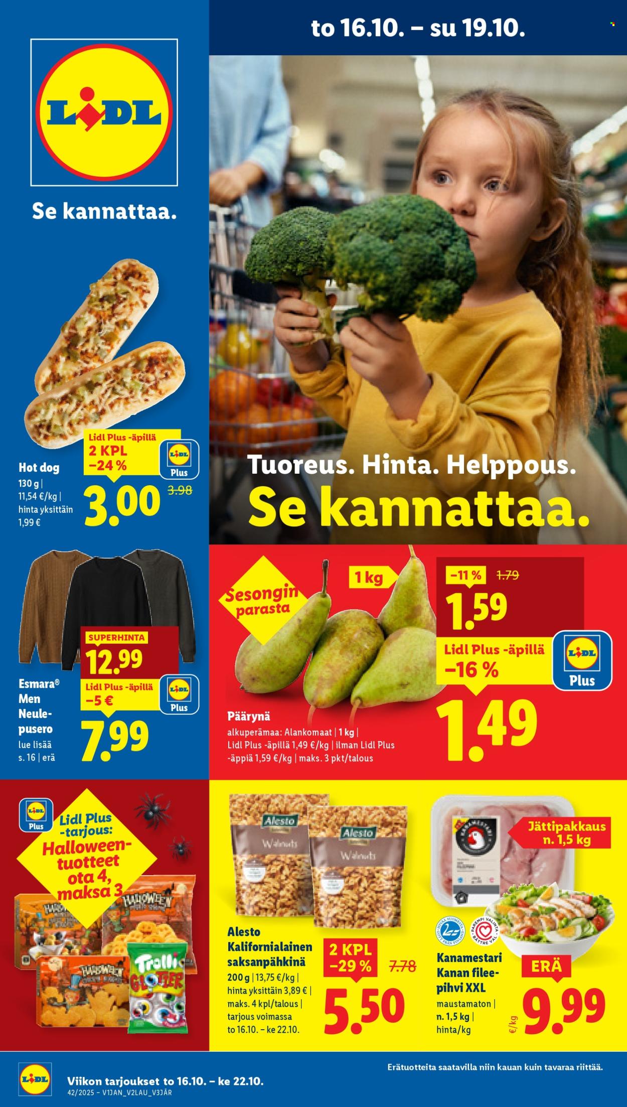 Lidl tarjoukset - 16.10.2025 - 22.10.2025. Sivu 1