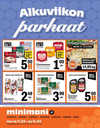 Minimani tarjoukset  - 13.10.2025 - 14.10.2025.