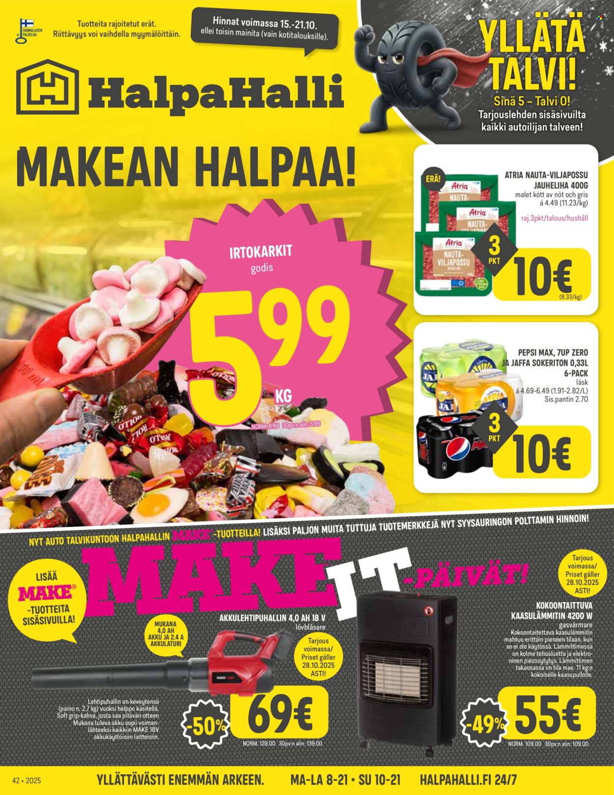 HalpaHalli tarjoukset - 15.10.2025 - 21.10.2025. Sivu 1