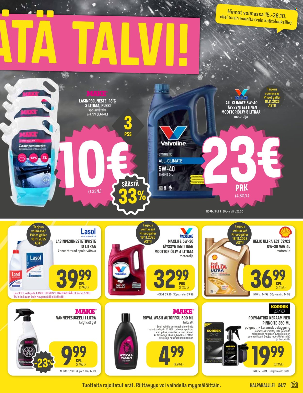 HalpaHalli tarjoukset - 15.10.2025 - 21.10.2025. Sivu 9