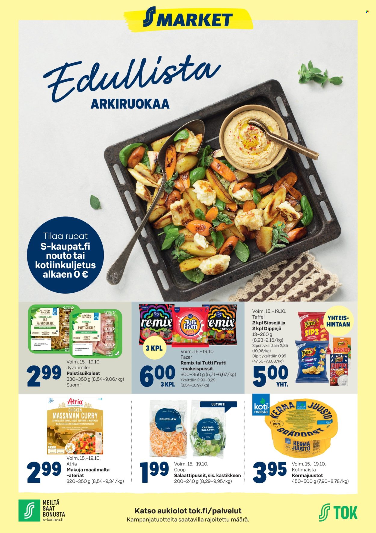 S-market tarjoukset - 15.10.2025 - 19.10.2025. Sivu 1