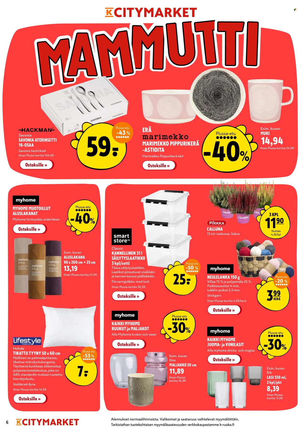 K-citymarket tarjoukset - 16.10.2025 - 19.10.2025. Sivu 6