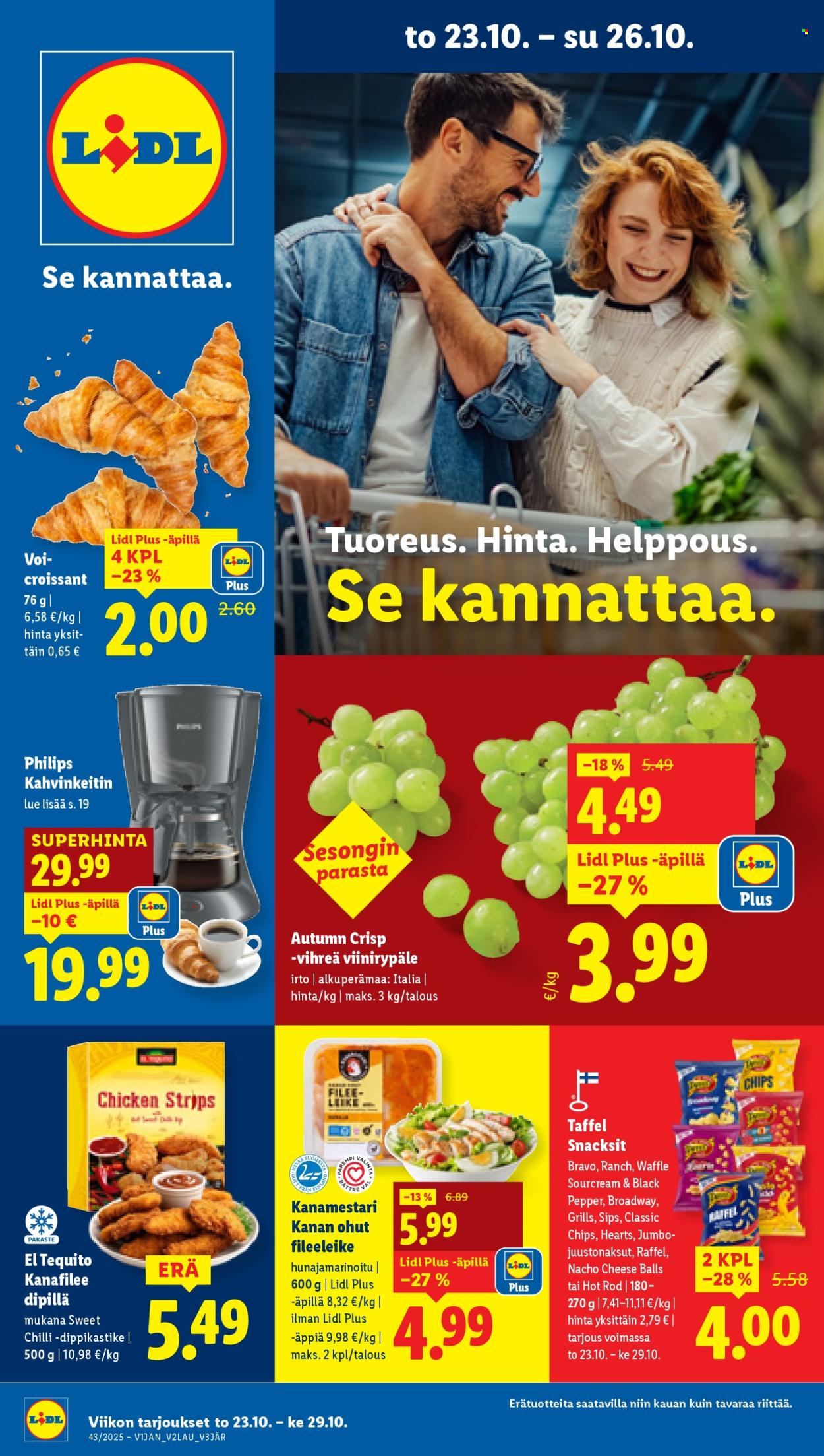 Lidl tarjoukset - 23.10.2025 - 29.10.2025. Sivu 1