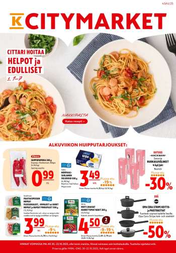 K-citymarket tarjoukset  - 20.10.2025 - 22.10.2025.