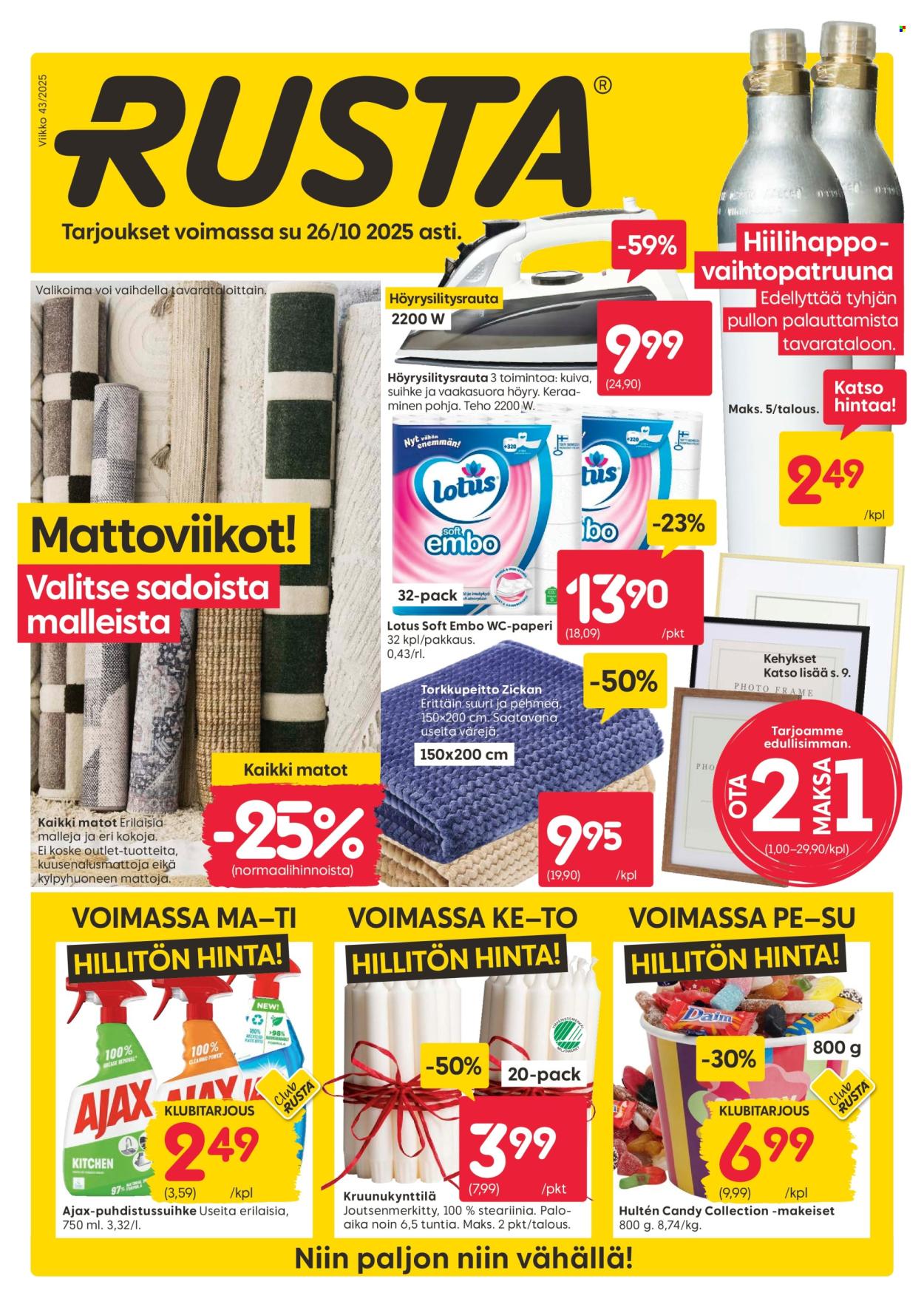 Rusta tarjoukset - 20.10.2025 - 26.10.2025. Sivu 1