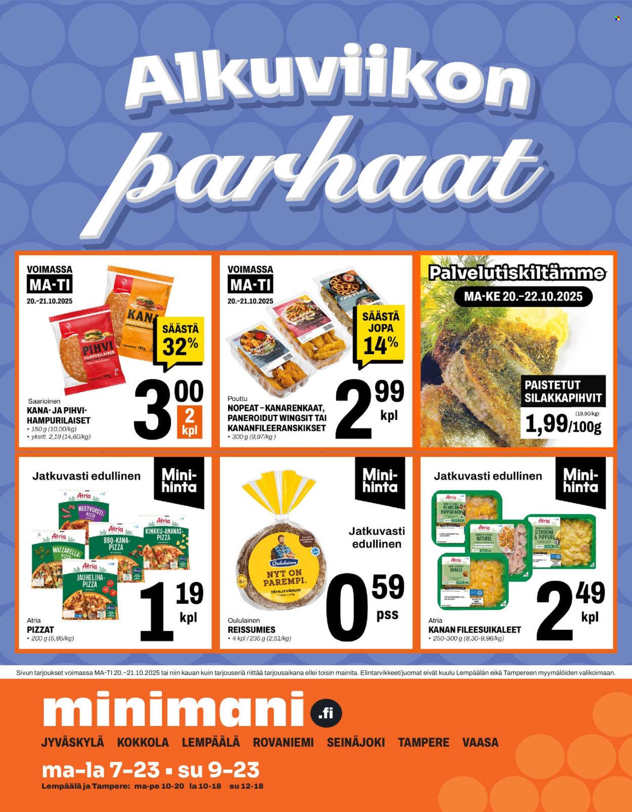 Minimani tarjoukset - 20.10.2025 - 21.10.2025. Sivu 1