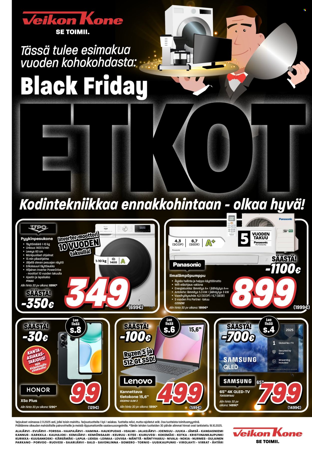 Veikon Kone tarjoukset - 20.10.2025 - 02.11.2025. Sivu 1