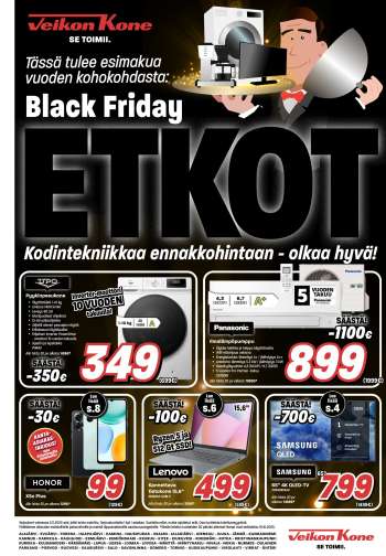 Veikon Kone tarjoukset  - 20.10.2025 - 02.11.2025.