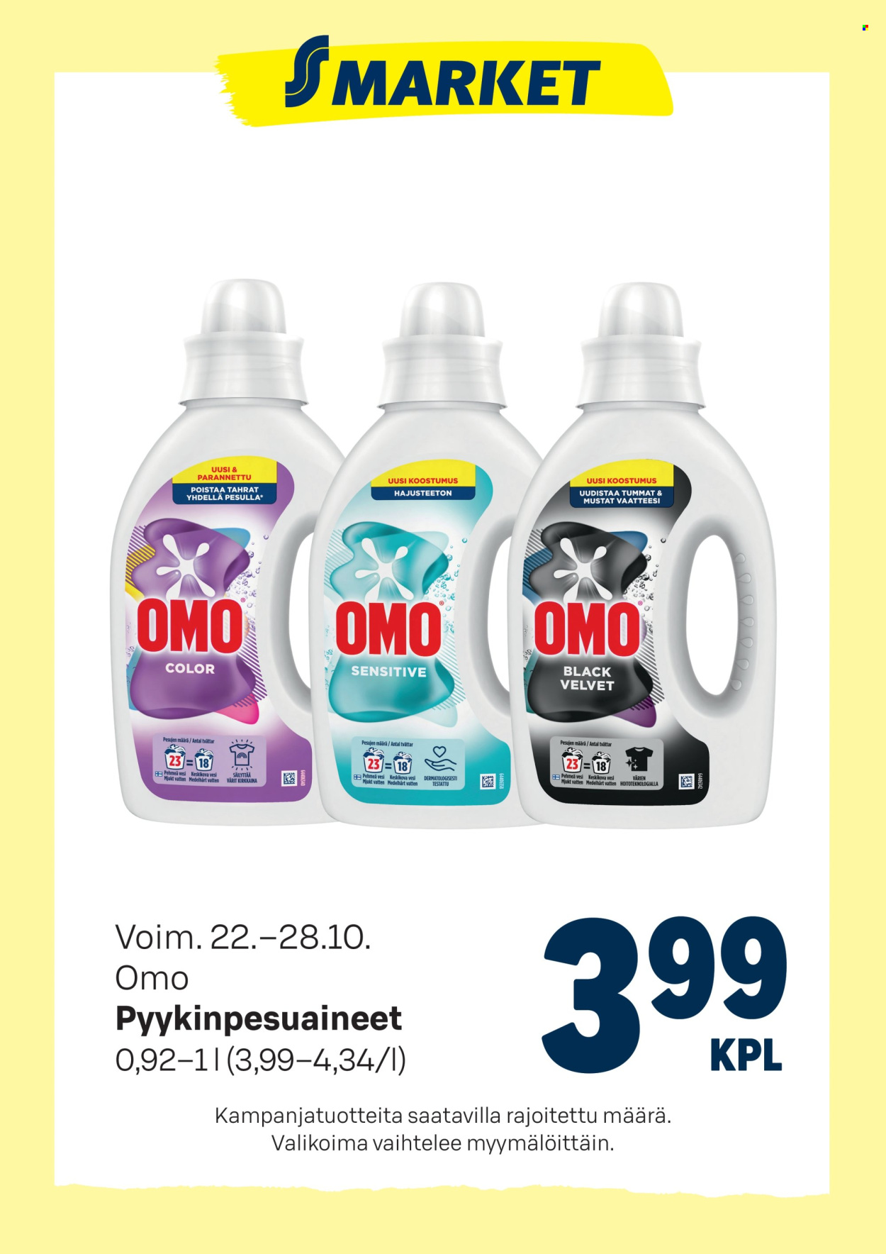 S-market tarjoukset - 22.10.2025 - 28.10.2025. Sivu 1
